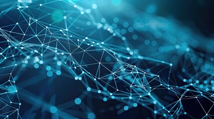 Cyber big data flow. Blockchain data fields. Network line connect stream. Concept of AI technology