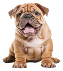 Obraz premium PNG Puppy bulldog mammal animal.