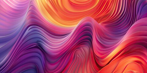 Obraz premium Abstract background of colorful, flowing curves.