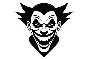 tribal skull tattoo on a white background silhouette vector illustration