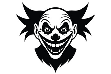 tribal skull tattoo on a white background silhouette vector illustration