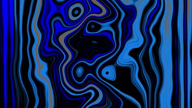 Liquid Fractual Motion Graphic Background, loop animation, 4k