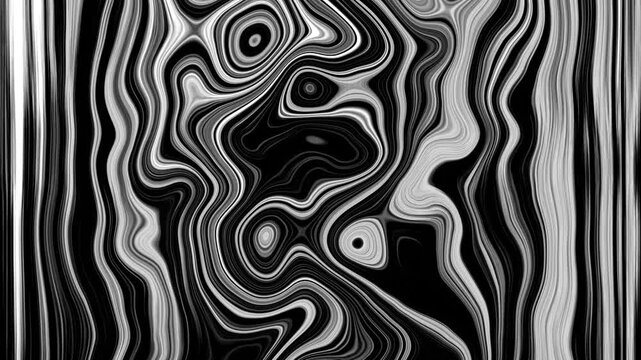 Liquid Fractual Motion Graphic Background, loop animation, 4k
