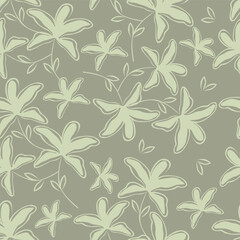 seamless vector flower pattern on background