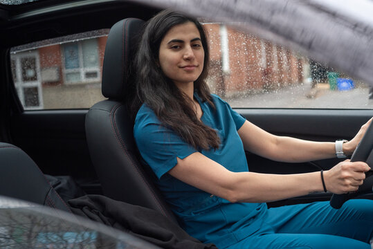 Nurse car portrait with confident and proud expression
