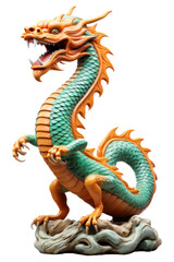Fototapeta premium PNG Chinese Dragon dragon white background representation.