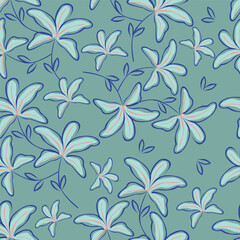 Seamless flowers pattern, floral print.