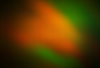 Dark Green, Yellow vector blurred background.