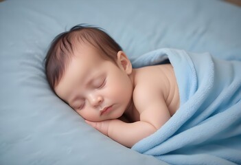 baby sleeping in bed