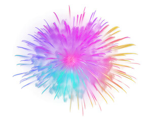 Obraz premium PNG Firework effect fireworks black background inflorescence.