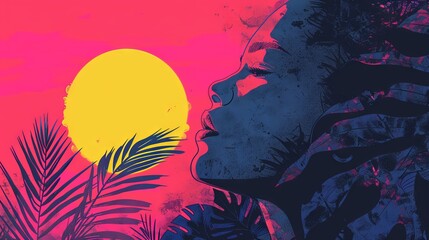 background in risograph style 