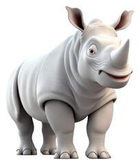 Fototapeta premium PNG Rhinoceros wildlife cartoon animal.