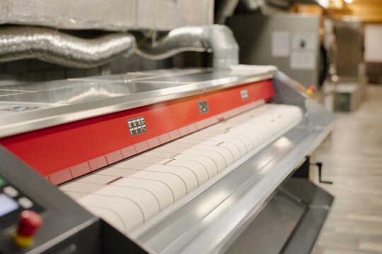 Mangler Machine In Laundry