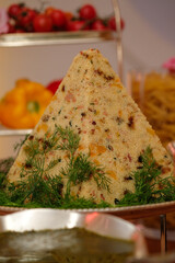 Moroccan couscous, traditional dish of Arabic cuisine, Arabic cuisine, Middle Eastern cuisine,...