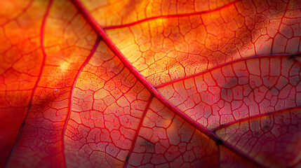Single Autumn Leaf Close-Up, Highlighting the Beauty of Fall