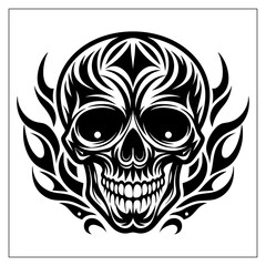 Obraz premium Skull Vector Illustration Design of Human Skeleton Drawing Bone New Art of Anatomy for Graphic Design