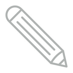 Pencil Vector Line Grey Icon Design