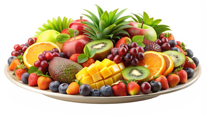 Fruit Plate. PNG.