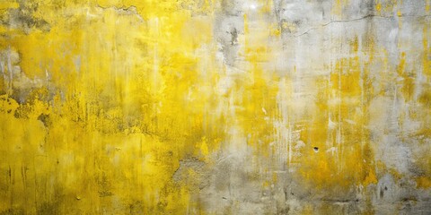 Weathered Yellow Wall, Abstract Texture, Grunge Background, Vintage, Wall, Yellow, Texture