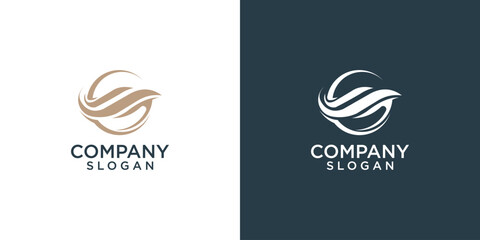 initial letter G logo vector design