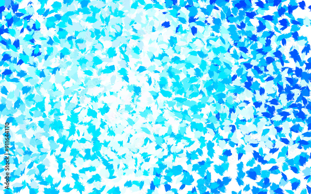 Wall mural light blue vector background with abstract shapes.