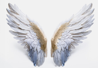 Fototapeta premium Angel wings, 天使の羽根, generated by AI.