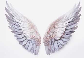 Fototapeta premium Angel wings, 天使の羽根, generated by AI.