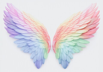 Fototapeta premium Angel wings, 天使の羽根, generated by AI.