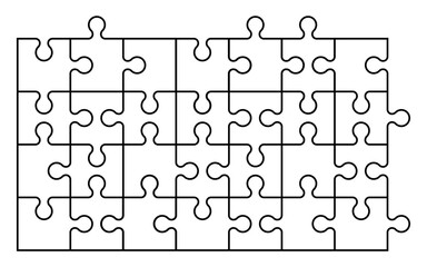 Simple pieces of puzzle pattern