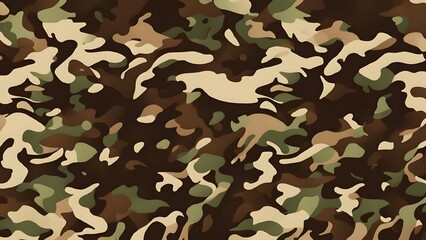 Fototapeta premium camouflage military pattern vector illustration green army background