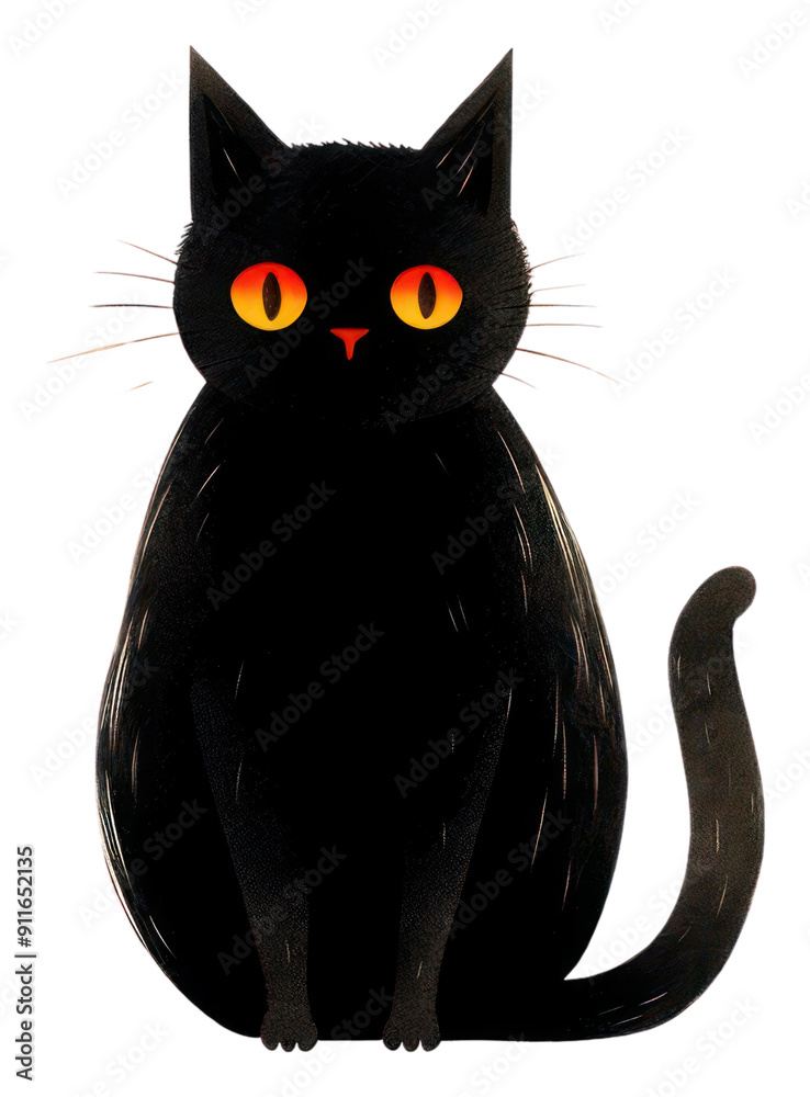 Wall mural png black cat halloween animal mammal pet.