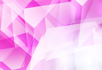 Light Pink vector low poly background.