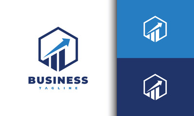 arrow up business logo graphic