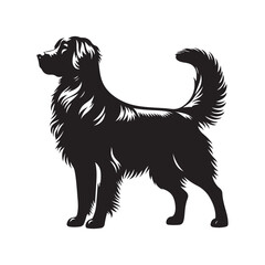 Dog silhouette vector illustration