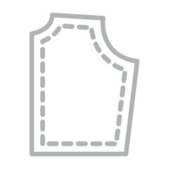 Fabric Vector Line Grey Icon Design