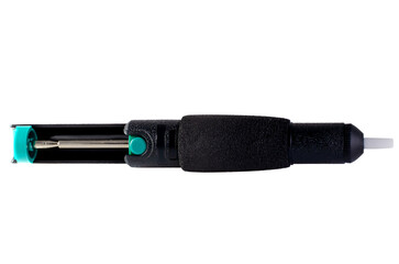 plastic solder sucker on white background