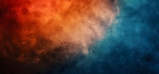 Abstract Blue and Orange Background