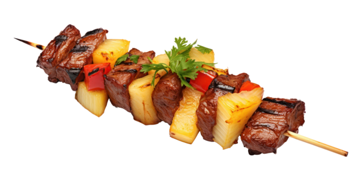 PNG Beef barbeque skewer vegetable meat food.