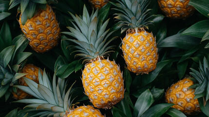 Fototapeta premium close up off pineapples background