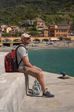 Mediterranean Riviera tourist by the sea