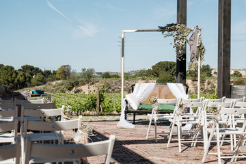 wedding scenery in the countryside
