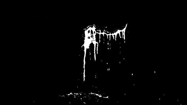 Blood hitting the wall and leaving trails, blood VFX element - 60 fps, 4K Pro Res with mask pass