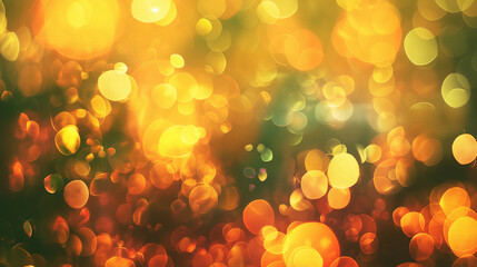 A blurry image of yellow and green circles with a yellow background