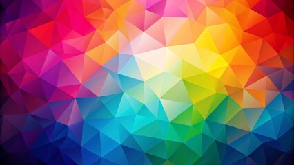 Obraz premium Abstract Rainbow Polygonal Background, Abstract, Background, Texture, Design