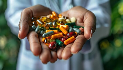 A healthcare professional discussing dietary supplements