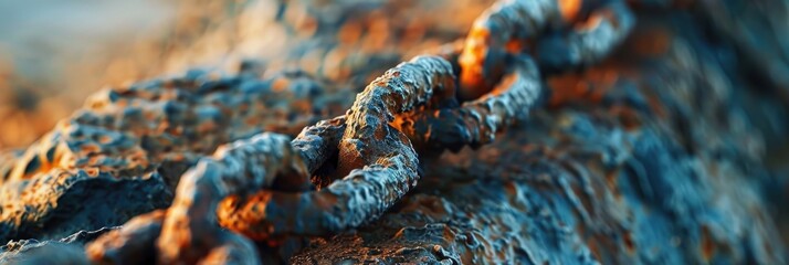 Rusty metal close up with shallow depth of field