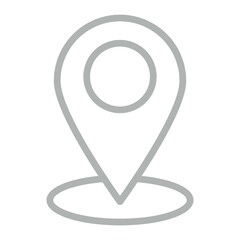 Location Vector Line Grey Icon Design