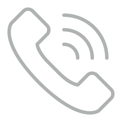Telephone Vector Line Grey Icon Design