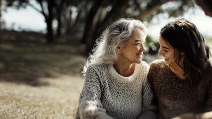 Fototapeta premium Loving Bond Between Mother and Daughter