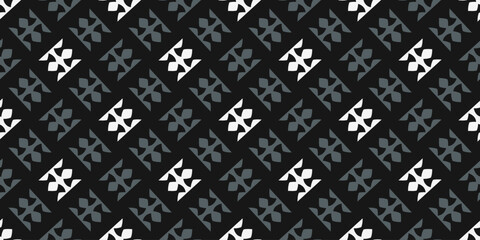 Elegant pattern original diamond shapes motif seamless houndstooth checkered background. Modern style fabric design textile swatch ladies dress, men's shirt allover print block. Vector graphic.